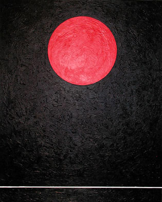 Cadmium Red Disk (After Adolph Gottlieb)  / 2003 / work in progress - Satoshi Kinoshita