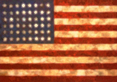 American Flag (Rectangle) / 2001 - Satoshi Kinoshita