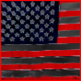 American Flag/ Black / 2001 - Satoshi Kinoshita