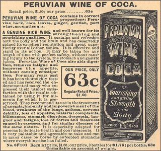 Peruvian wine of coca (1906)/ 2004/  work in progress - Satoshi Kinoshita