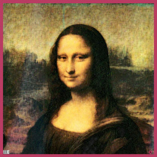 Mona Lisa  with Bar-code/ 2001 - Satoshi Kinoshita